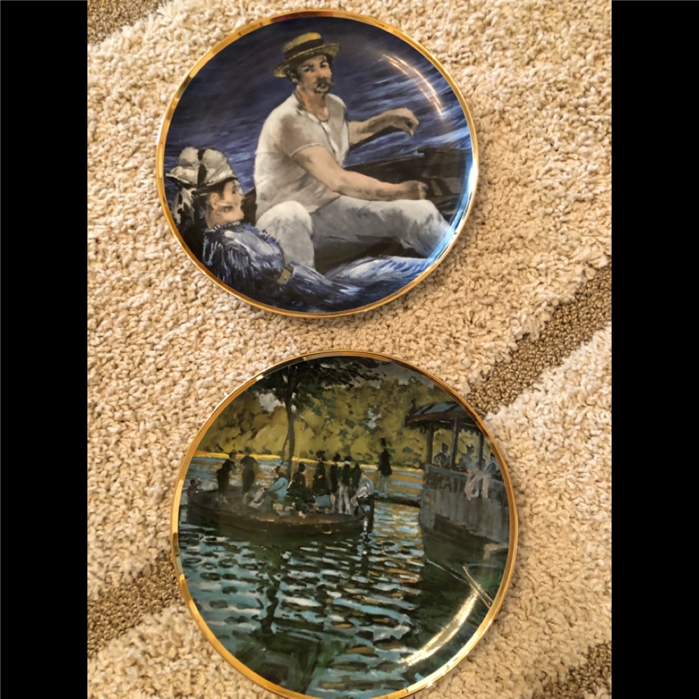 Monet and Manet collector plates